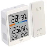 Infactory Außen- und Innen-Thermometer und Hygrometer mit Funk-Außensensor, 60 m