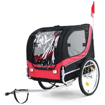 RAMROXX Hundeanhänger rot/schwarz