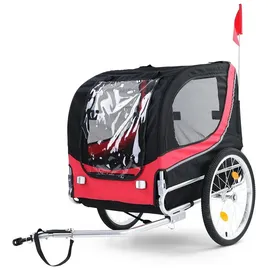 RAMROXX Hundeanhänger rot/schwarz