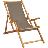 vidaXL Gartenstuhl 1 St. 59 x 65 x 108 cm schwarz