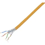TRU Components Netzwerkkabel CAT 7 S/FTP 4 x 2 x 0.26 mm2 Orange 100 m),