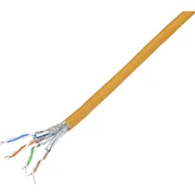 TRU Components Netzwerkkabel CAT 7 S/FTP 4 x 2 x 0.26 mm≤ Orange 100 m),