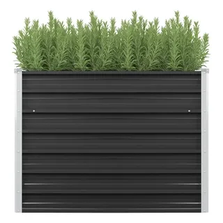 vidaXL Garten-Hochbeet verzinkter Stahl 100 x 40 x 77 cm Anthrazit