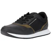 Tommy Hilfiger RUNNER EVO SEASONAL MIX ( Niedriger Schnitt (Schuhe) Herren, Schwarz (Black), 40 EU