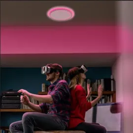 LEDVANCE Smart+ LED-Deckenleuchte Orbis Ultra Slim Rücklicht Schwarz Ø 23 cm