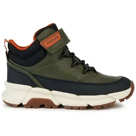 GEOX J FLEXYPER Plus Boy Ankle Boot, Military/ORANGE, 30 EU