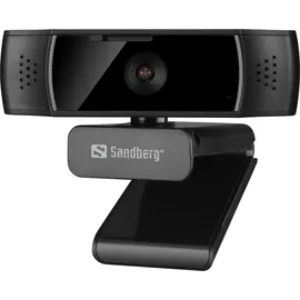 Sandberg USB Webcam Autofocus DualMic Schwarz