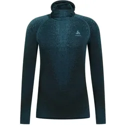 ODLO Herren Unterhemd BL TOP facemask l/s, provincial blue, XL