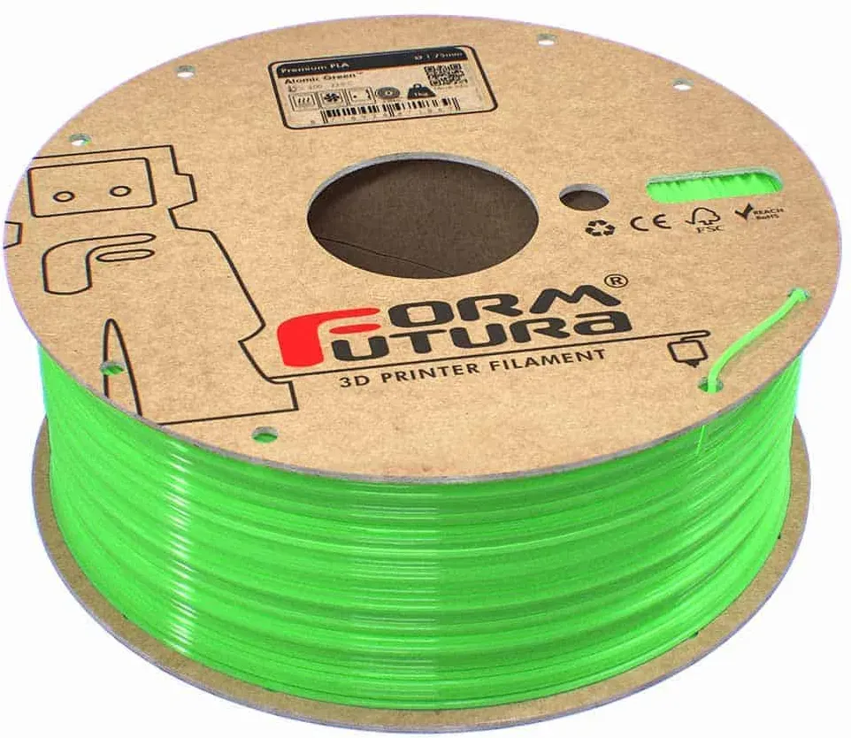 Formfutura Premium PLA - Grün (Atomic Green), 1,75mm, 1000g