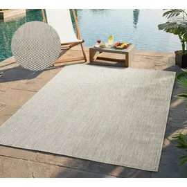 Bruno Banani Teppich BRUNO BANANI "Venezia, auch als Läufer", grau, B:240cm H:4mm L:340cm, Kunstfaser, Teppiche, Teppich, In- und Outdoor geeignet, Sisal-Optik, Wetterfest & UV-beständig