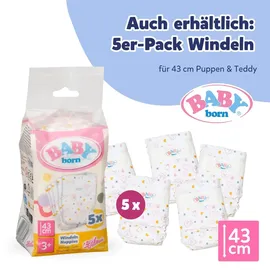 BABY BORN Puppenwickeltasche Wickeltasche Blumen rosa 837894