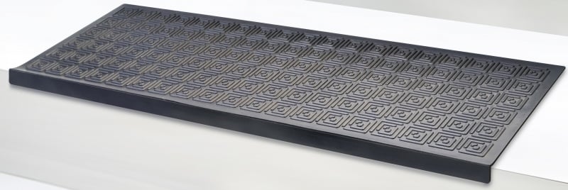 Jet-Line Stufenmatten TRAPA Außenbereiche Treppenmatten Antirutschmatte 25x75cm schwarz Design Viereck