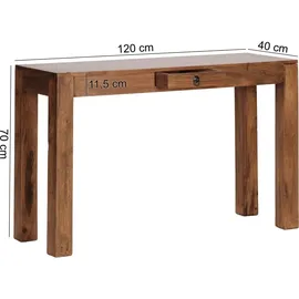 Wohnling Mumbai Konsolentisch 120 x 40 x 70 cm Braun