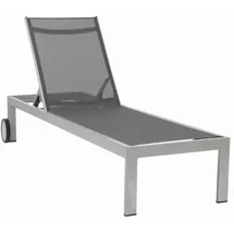 ACAMP Rimini Sonnenliege 198 x 60 x 35 cm Grau
