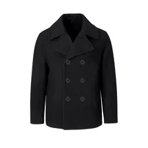 Brandit Textil Pea Mantel Black 4XL