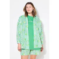 Studio Untold Hemdbluse oversized grün 50/52