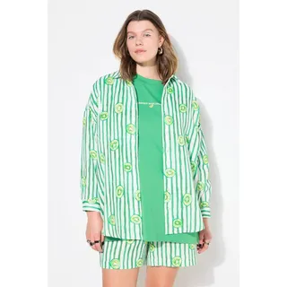 Studio Untold Hemdbluse oversized grün 50/52