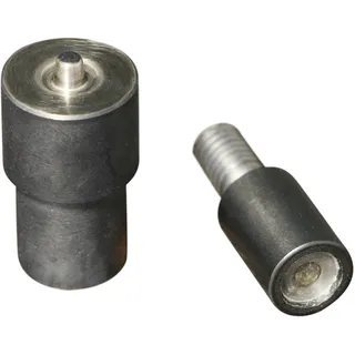 Nietwerkzeug-Set für Maschinennieten mit Durchmesser 7 x 3,8 / 4  mm, Werkzeugstahl, silber