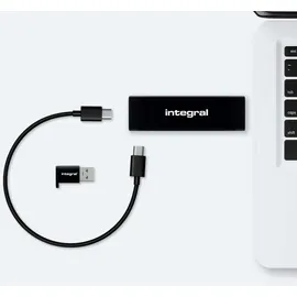 Integral SlimXpress Portable SSD 1 TB Schwarz (1000 GB), Externe SSD, Schwarz