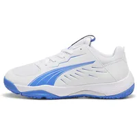Puma Accelerate Jr Handball Shoe, White-Bluemazing, 34.5 EU
