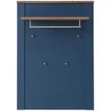 MID.YOU Garderobenpaneel Blau, Eiche, 81x115x30 cm, Aufhängemöglichkeit, Hutablage, Kleiderstange, Garderobe, Garderobenpaneele, Garderobenpaneele