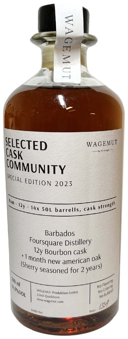 Wagemut 12 Jahre - SCC - Selected Cask Community - Special Edition...