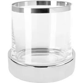 Fink Windlicht EMPIRE Eisen/Glas Silber