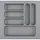 Hettich OrgaTray 440 Besteckeinsatz 550 mm Silber
