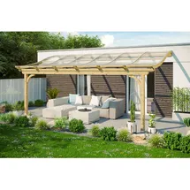 SKANHOLZ Terrassenüberdachung Verona 648 x 239 cm beige