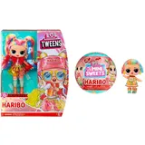 LOL Surprise Tweens Haribo Modepuppe – Holly Happy & Loves Mini Sweets Series X Haribo - Inklusive 1 Puppe mit Süßigkeiten-Thema und lustigem Zubehör - Sammlerpuppen für Kinder ab 4 Jahren geeignet