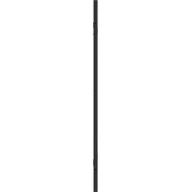 vidaXL Bad-Duschschirm Schwarz 130 x 138 cm Gehärtetes Glas