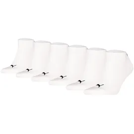 Puma Sneakersocken 6-Paar Weiß 43-46