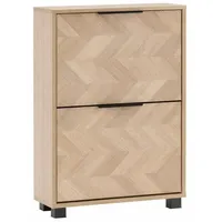 Schildmeyer Piazza 59,8 x 85,7 x 19,5 cm Eiche hell / schwarz matt