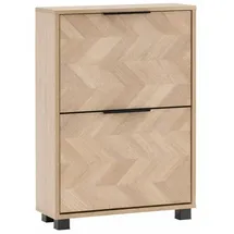 Schildmeyer Piazza 59,8 x 85,7 x 19,5 cm Eiche hell / schwarz matt