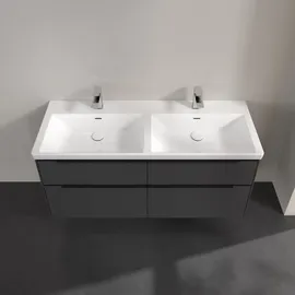 Villeroy & Boch Waschbeckenunterschrank 4 Auszüge 127,2 x 57,9 x 46,2 cm Schwarz
