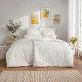 Estella "Svenja", gelb, B/L: 135cm x 200cm, 2 St., Mako-Satin, B/L: 80cm x 80cm & 40cm x 80cm, Mako-Satin, Obermaterial: 100% Baumwolle, Bettwäsche