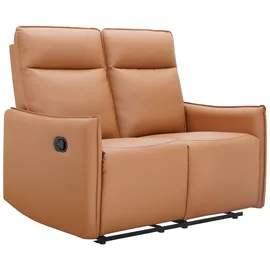 dorel home Couch Kunstleder/Webstoff 2-Sitzer Braun