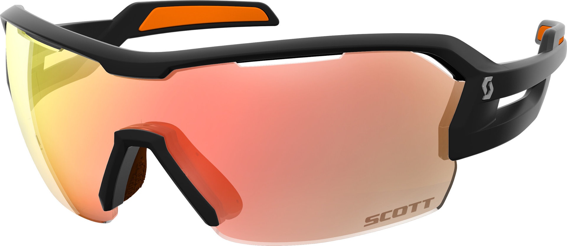 Scott Spur zonnebril, zwart-oranje, Eén maat