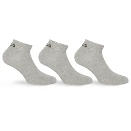 Fila Sneakersocken 3er Pack Grau 39-42