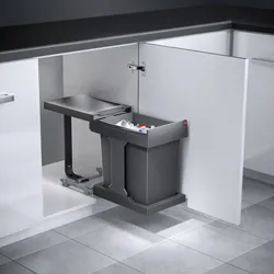 Hailo Solo 20, manual, Einbau Abfallsammler, dunkelgrau