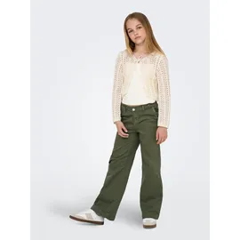 KIDS ONLY ONLY & KIDS Damen Kogmarina LIFE Ls CROP V-NECK KNT Noos, birch, 158/164, - 158-164