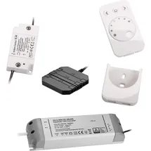 SOTech Emotion Steuerung 1-Kanal Starterset mit 12-fach Verteiler (miniAMP) inkl. 60W Konverter und Fernbedienung für LED Emotion System Trafo Farbwechse...