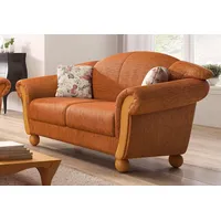 Home Affaire 2-Sitzer »Milano, bequem durch Federkern, kompakte Stellmaße: Breite 159cm«, orange
