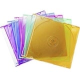 Basetech CD Hülle BT-2267606 1 CD/DVD/Blu-Ray Blau, Grün, Orange, Pink, Purpur Kunststoff 10St.