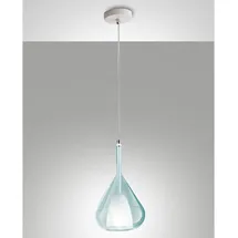 Fabas Luce Lila 1-flg. 40 W 30 cm Metall azurblau