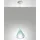 Fabas Luce Lila 1-flg. 40 W 30 cm Metall azurblau