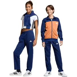 adidas Tricot Colourpop Trainingsanzug Dunkelblau/Dusky Orange/Weiß 164