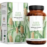 NATURTREU® Flohsamenschalen Kapseln hochdosiert - 2000mg Flohsamenschalen Pulver je Tagesdosis - Flohsamen Verdauungs Komplex * mit, Calcium, Fenchel & Süßholzwurzel - 120 Kapseln vegan