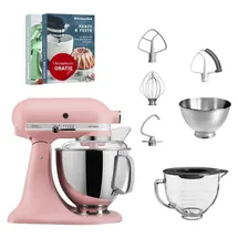 KitchenAid Artisan 5KSM175 Altrosa mit Glasschüssel