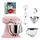 KitchenAid Artisan 5KSM175 Altrosa mit Glasschüssel